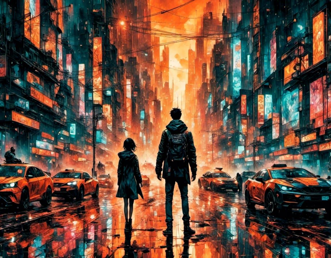 Powerful Mage with Mystical Staff in Hyperrealistic Style