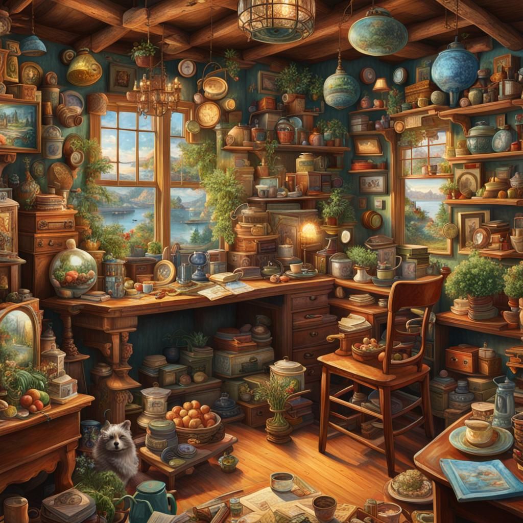 The image of the most detailed hidden object an AI can make