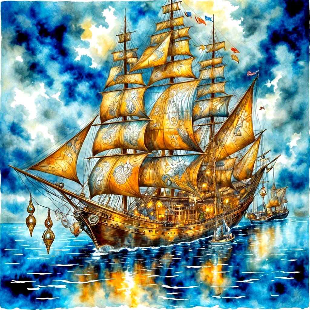 Luxury sailing yacht - nature inspired