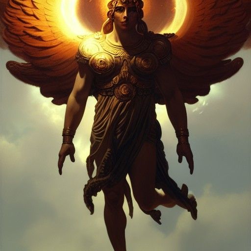 Apollo, God of the Sun: Dark Fantasy Concept Art