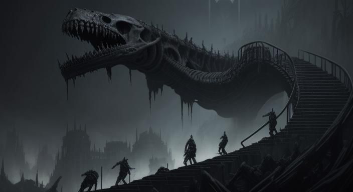 Nightmarish Stairway to Heaven in Dark City