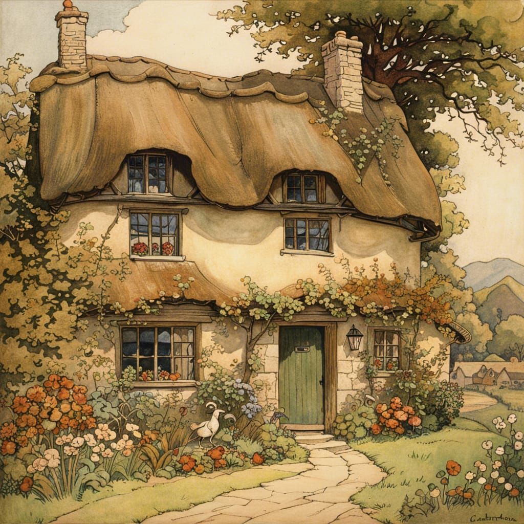 Charming Cotswolds Cottage Inspired by Golden Age Illustrati...