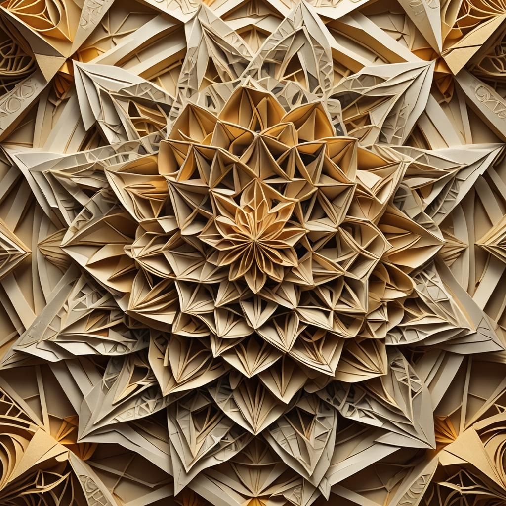 Origami Paper Flower of Life: Sacred Geometry Art