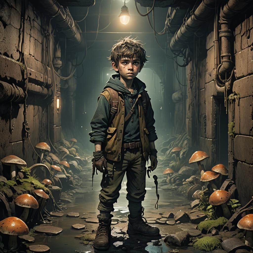 Ugly Kid in Sewer: Fantasy Concept Art