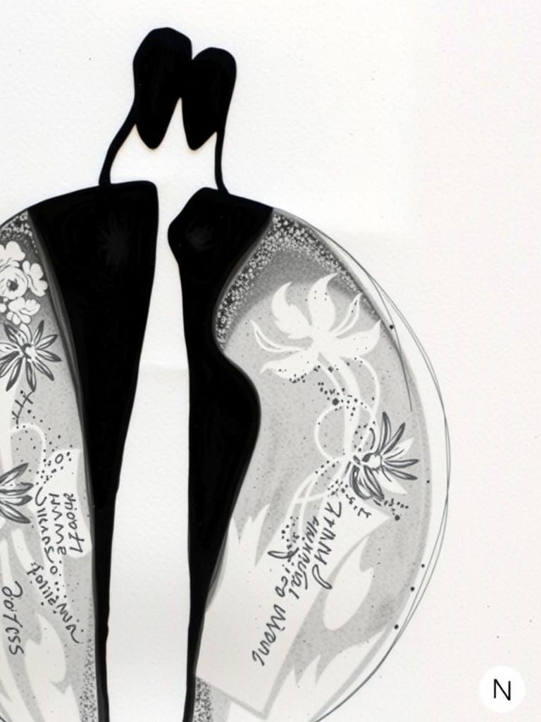 Elegant Asexual Figures in Harmonious Dance