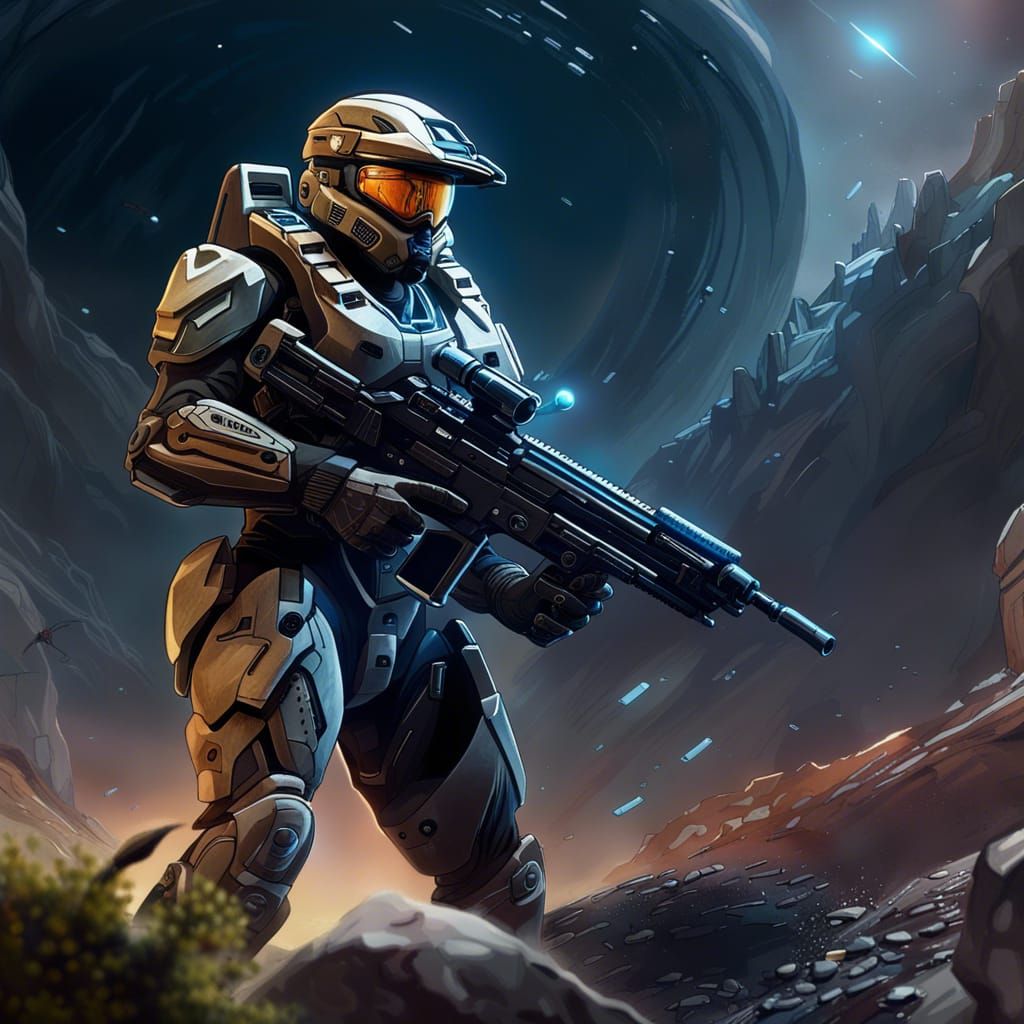 Halo Spartan in Warzone: High-Tech Combat