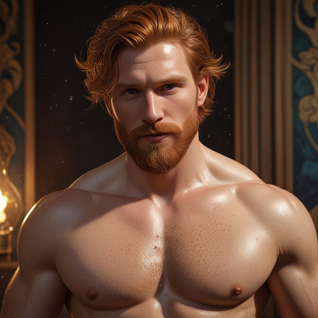 Dashing Irish Hunk in Hyperdetailed Portrait