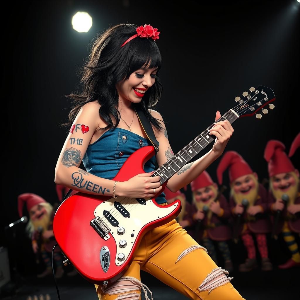 Punk Rock Snow White Shreds a Solo