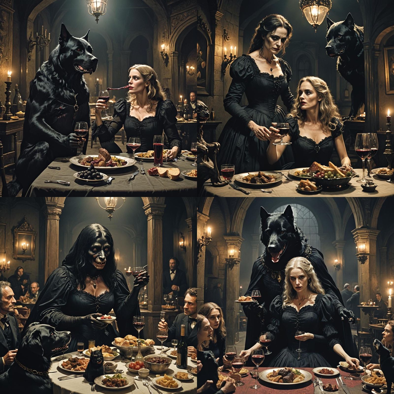 Dark Romance in a Sinister Nighttime Setting