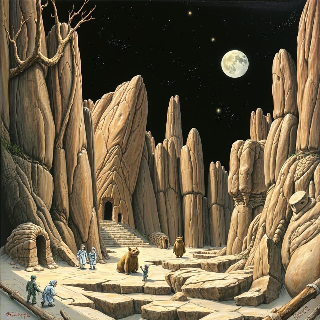 Wrightson, Brom, Burns, Picasso, Ghibli Inspired Art