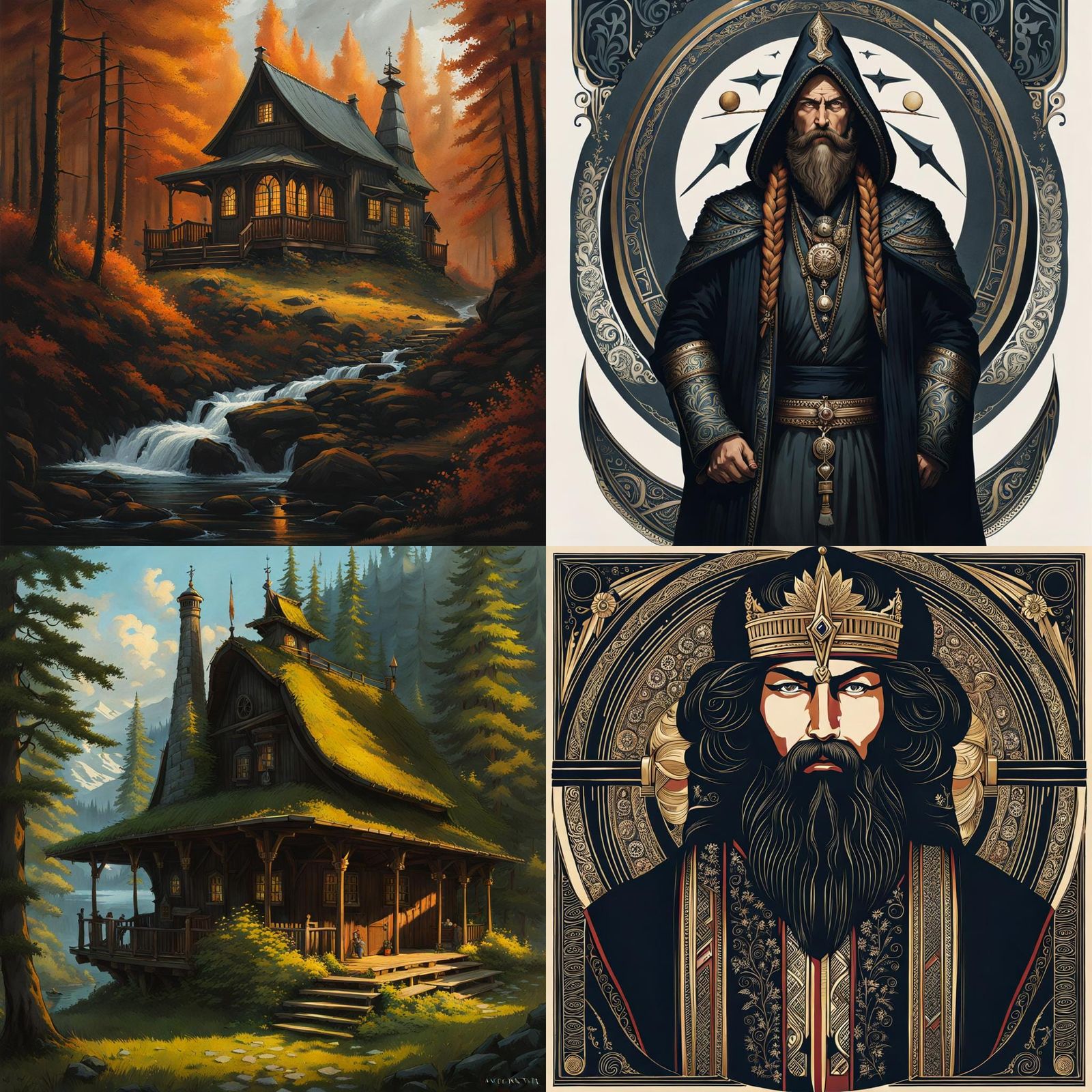 Fantastic Surreal Image in Anato Finnstark Style