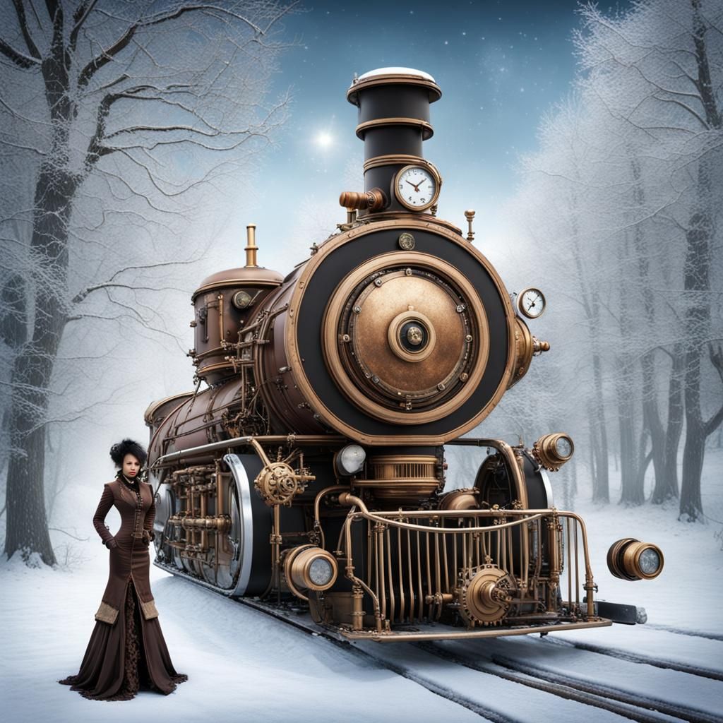 James Brown in Steampunk Winter Wonderland