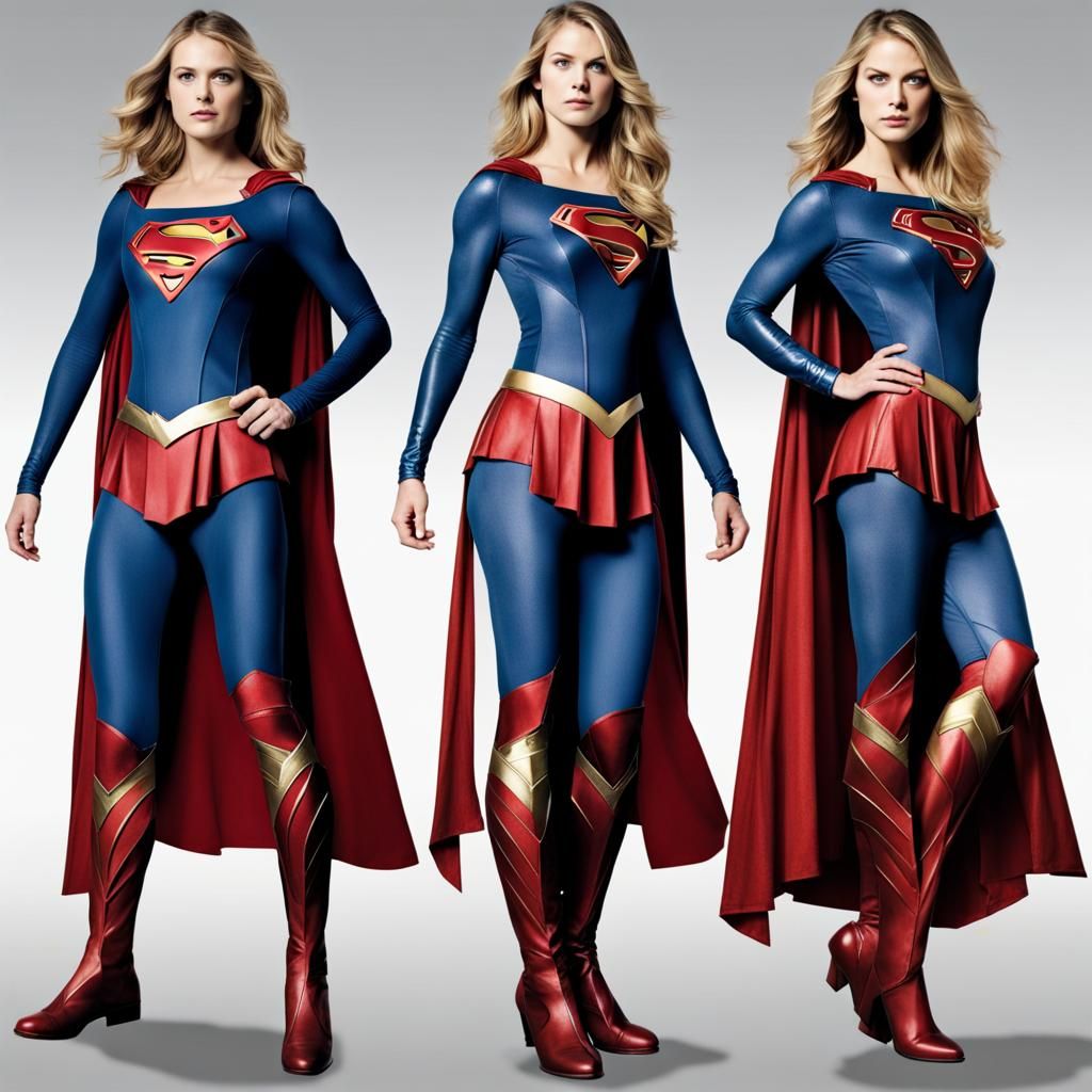 Supergirl and Superman Costume Fusion