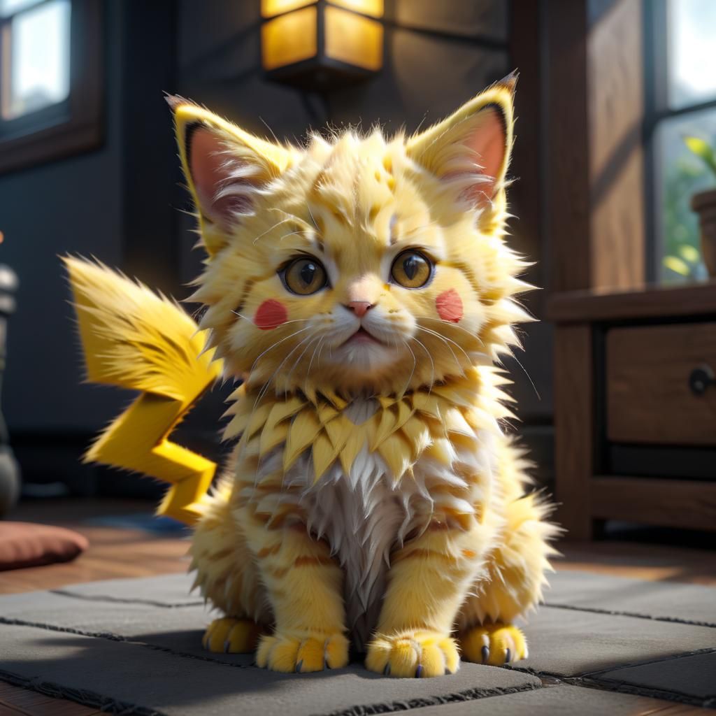 Pikachu Kitten