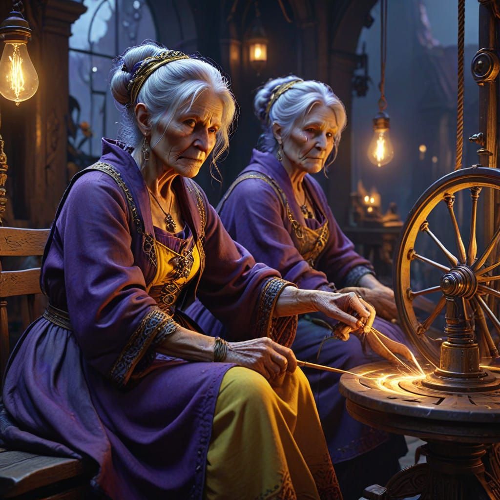 Dark Fantasy Fates Weaving Fate