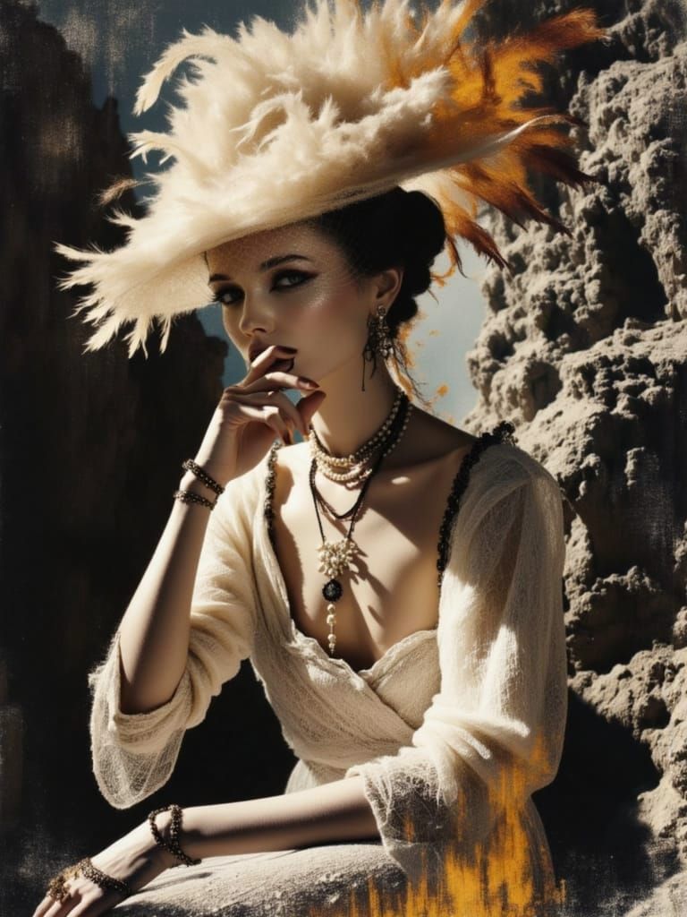 Vintage Glamour in Vogue Style