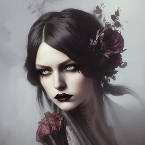 Gothic Bride Portrait in Unreal Engine 5