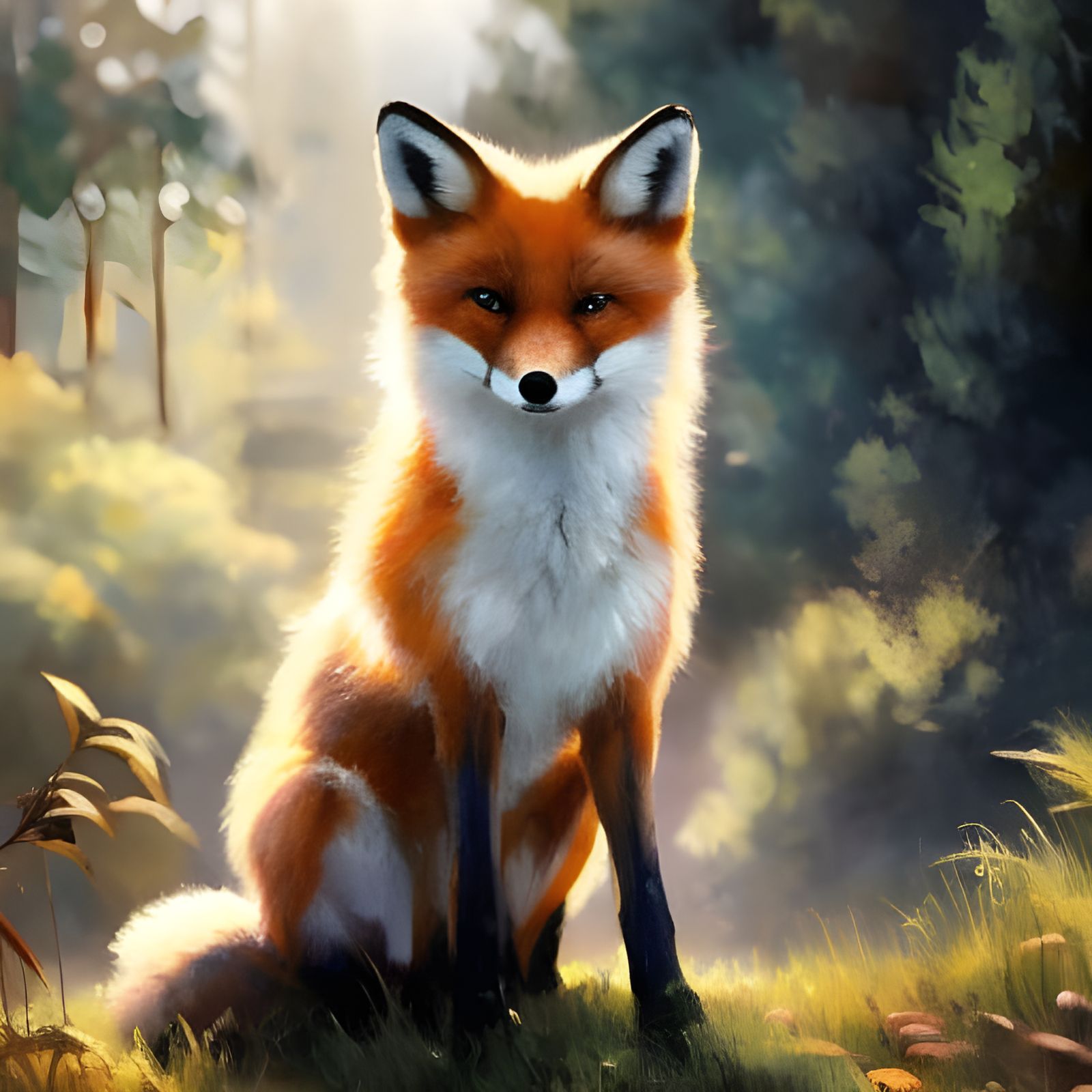 Fox Photographer: A Digital Oil Painting