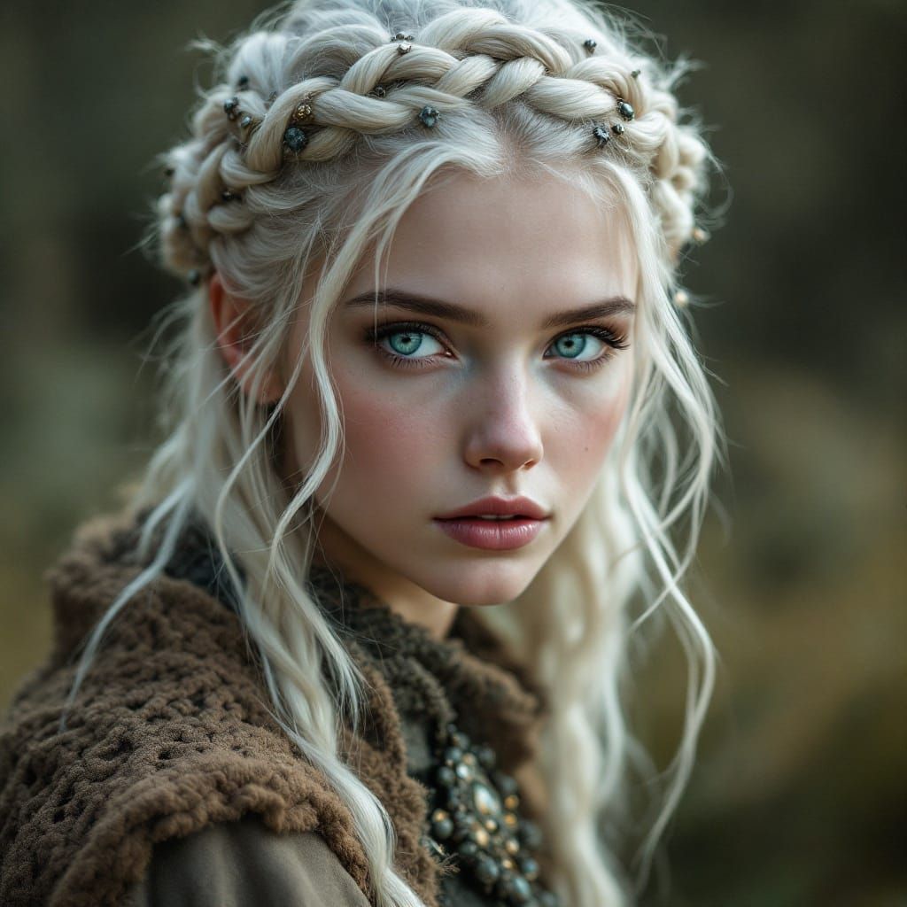 Ethereal Fantasy Portrait of a Nordic Beauty