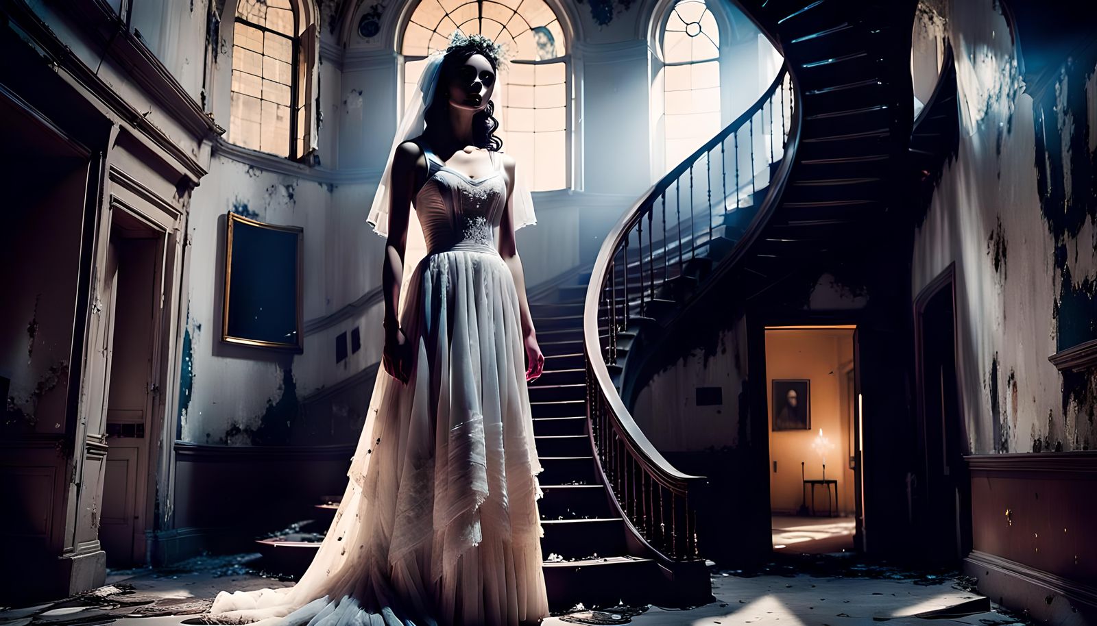 Ghost Bride in Haunted Mansion, Analog Horror