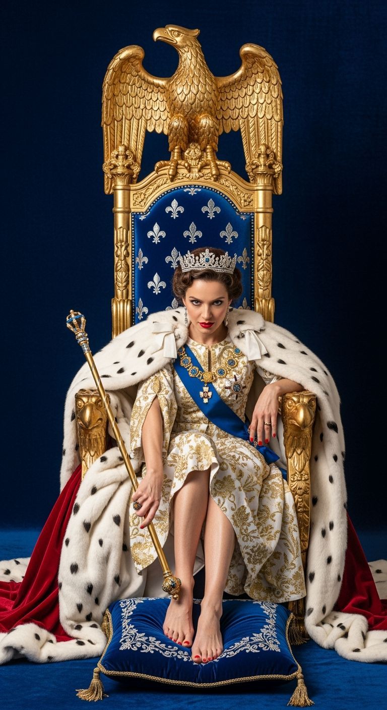 Empress on Golden Eagle Throne in Professional Photography S...