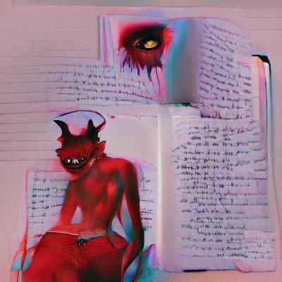 Demonic Diary: Dark Fantasy Concept