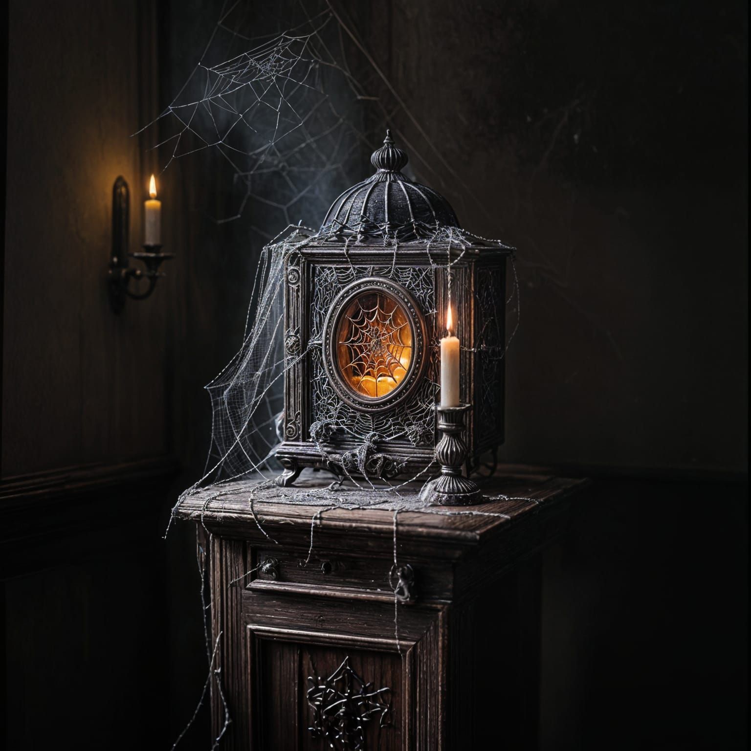 Spooky Haunted Item with Spiderwebs and Dust