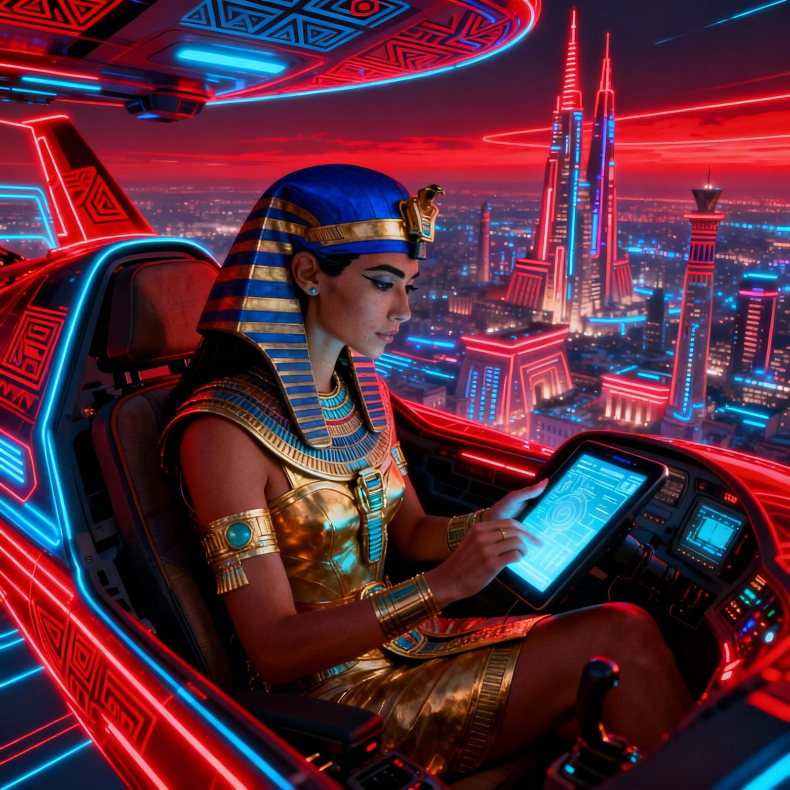 Abstract Mathematical Equations in Digital Art Style