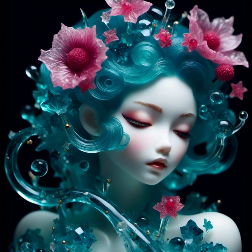 Crystal-Clear Portrait of a Poison Girl