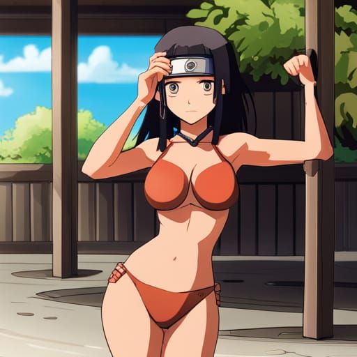 Anime Girl in Bikini: Studio Ghibli Style