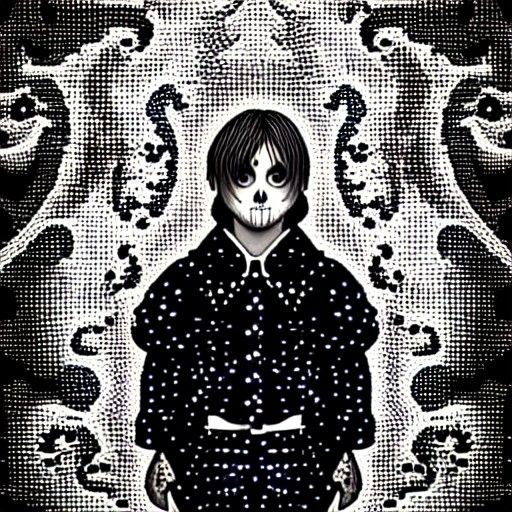 Cub Scout YouTuber in Burtonesque Horror Style