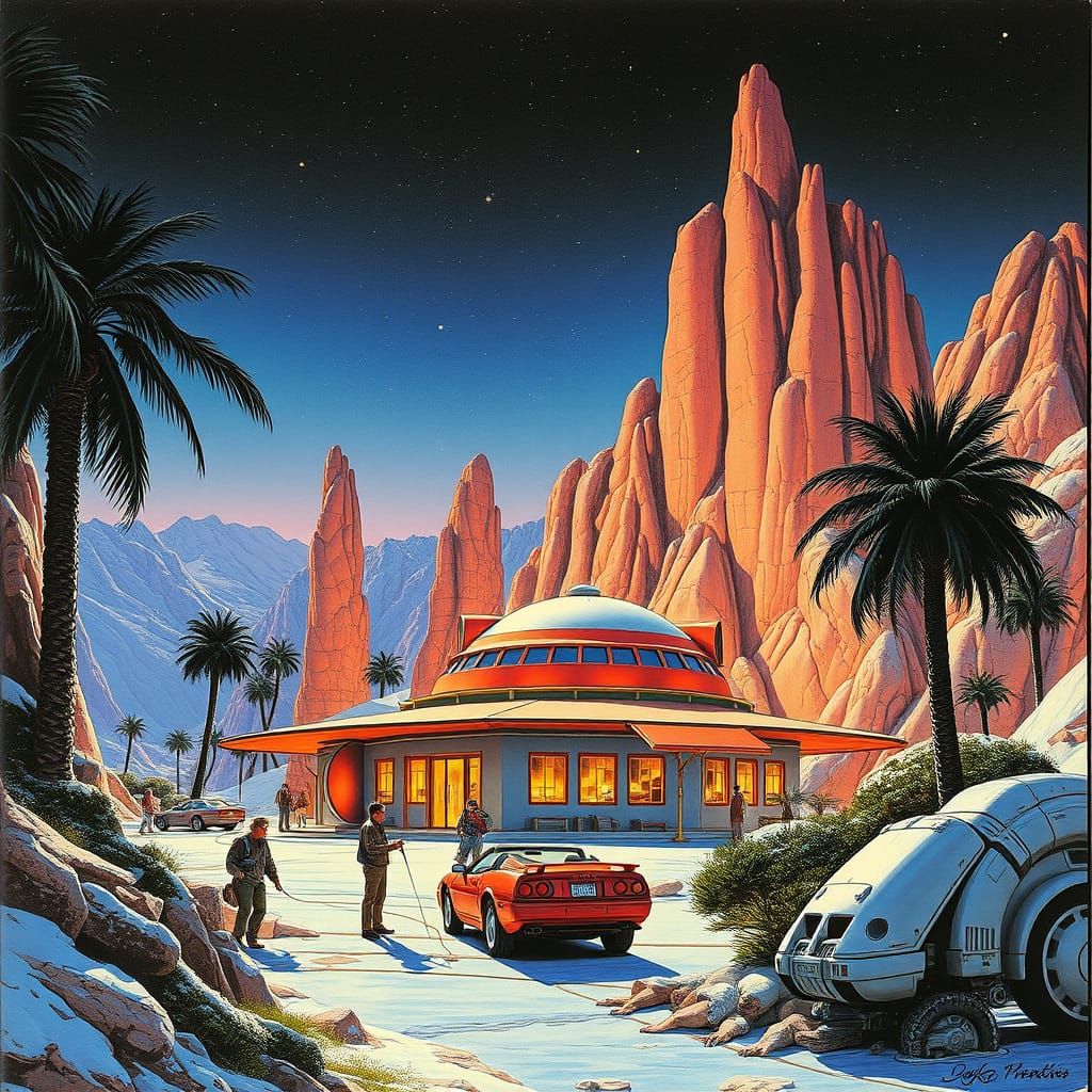 Futuristic Sci-Fi Landscape Art