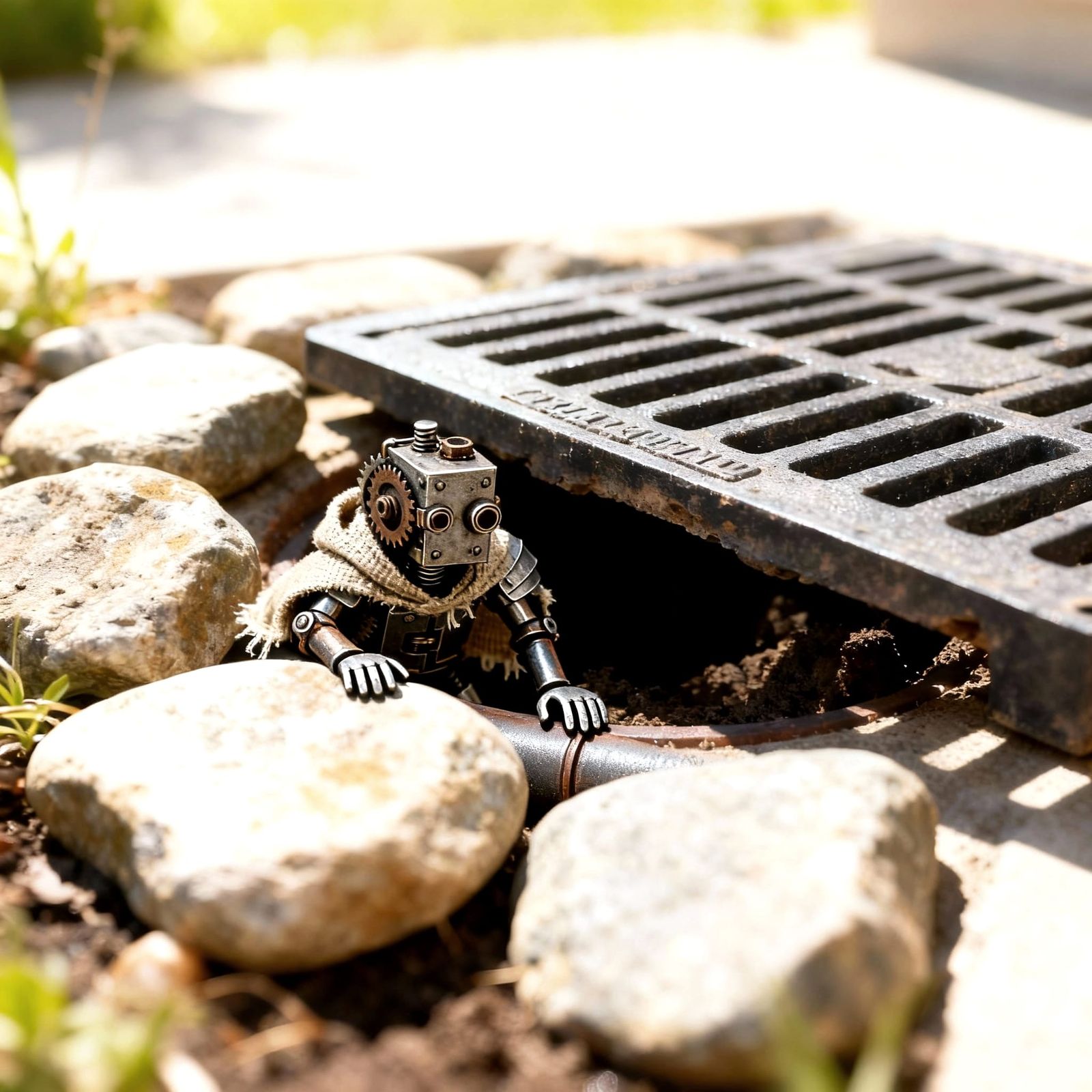 Metal Knight Emerges from Ground Hole