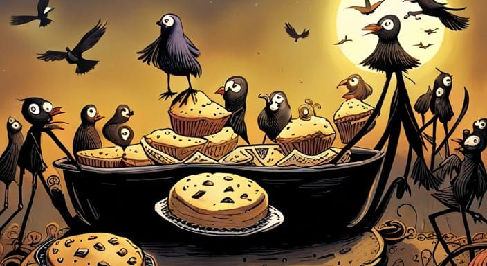 Blackbirds Baked in a Pie: Macabre Surreal Masterpiece