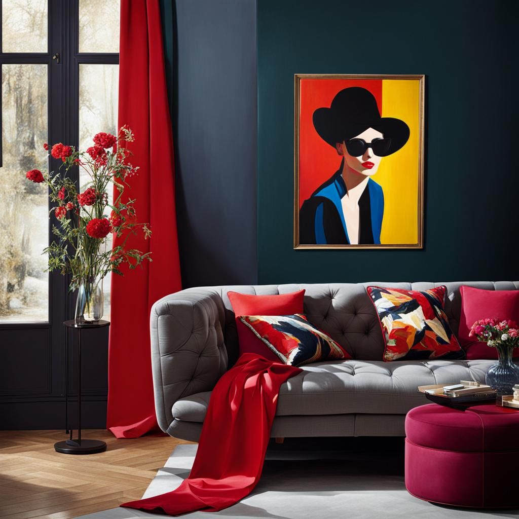 " Déménagement à Bruxelles" Huile sur toile.