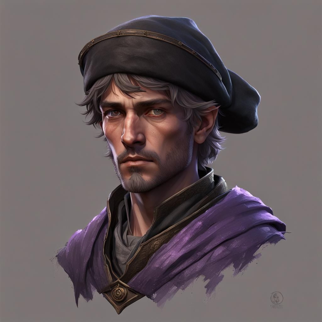 Medieval Italian Child Portrait in Dark Fantasy Style