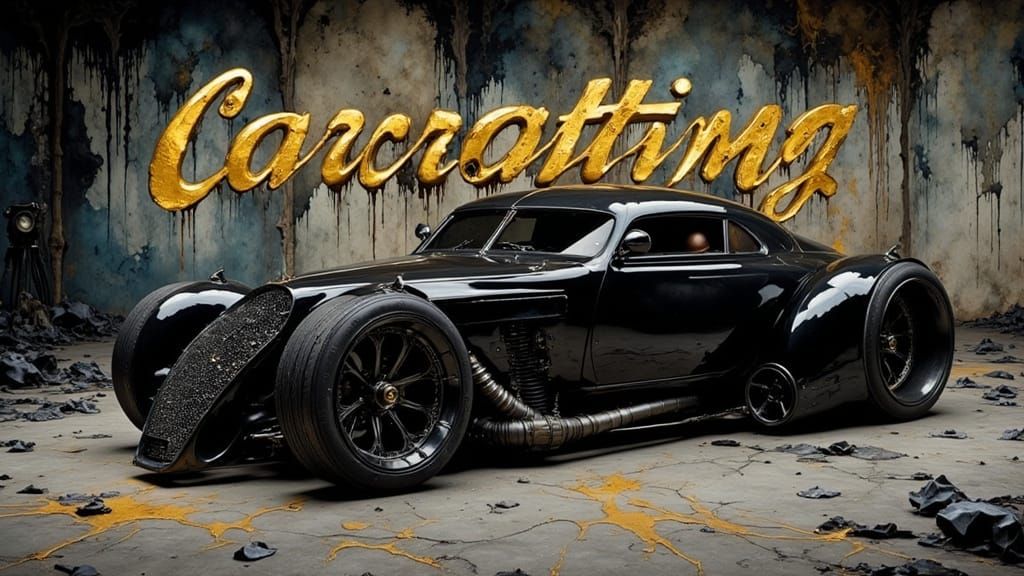 Hyper-Realistic, Photorealistic, Editorial Automotive Art in...