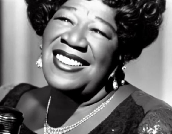 Ella Fitzgerald Singing at Jazz Nightclub