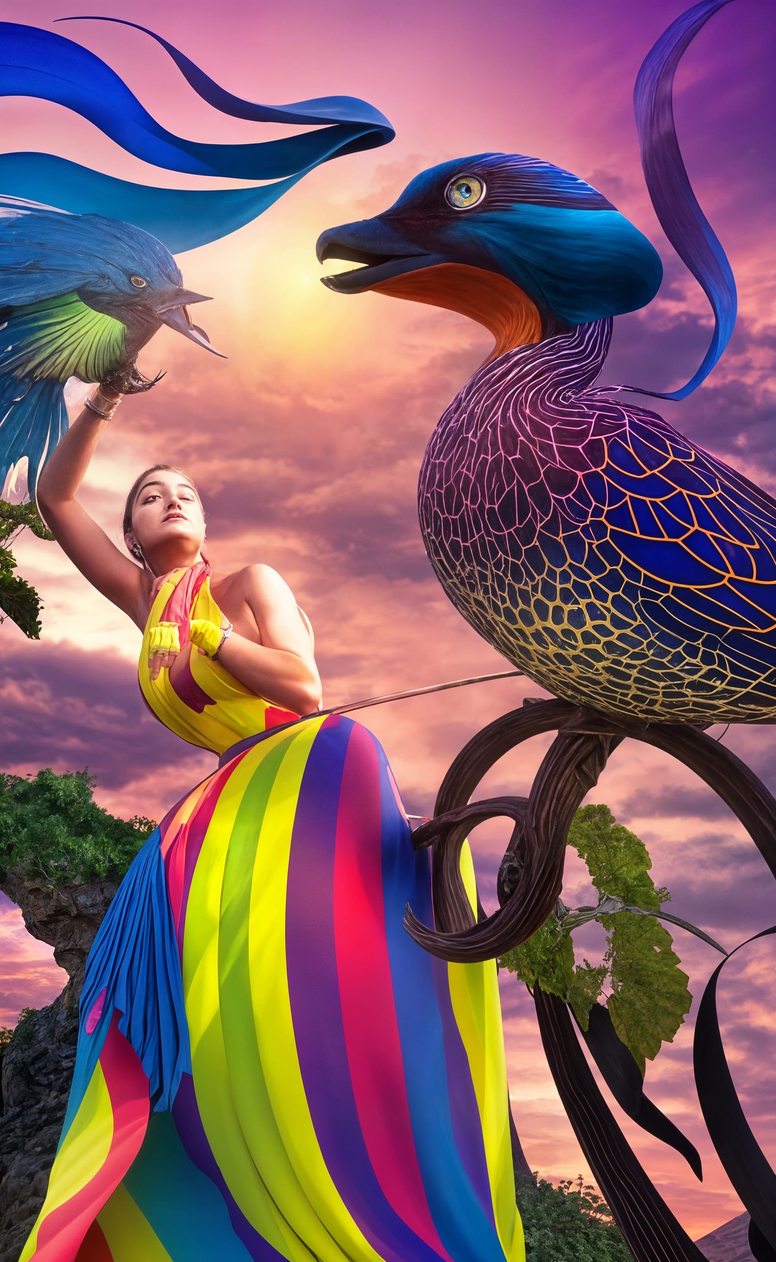 "She said 'OLÈ' - and looks like she expects me to fly!? Paper Machè, Man!"