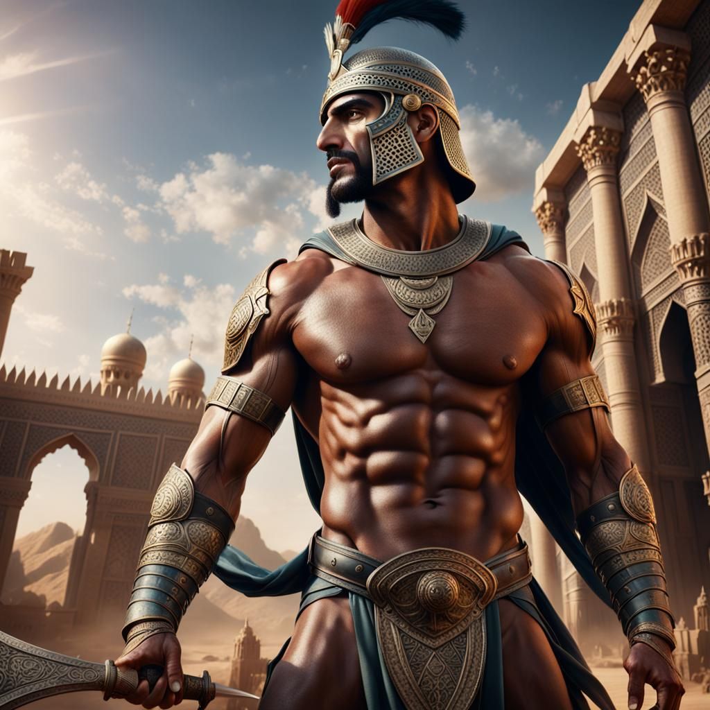 Ancient Arabian warrior