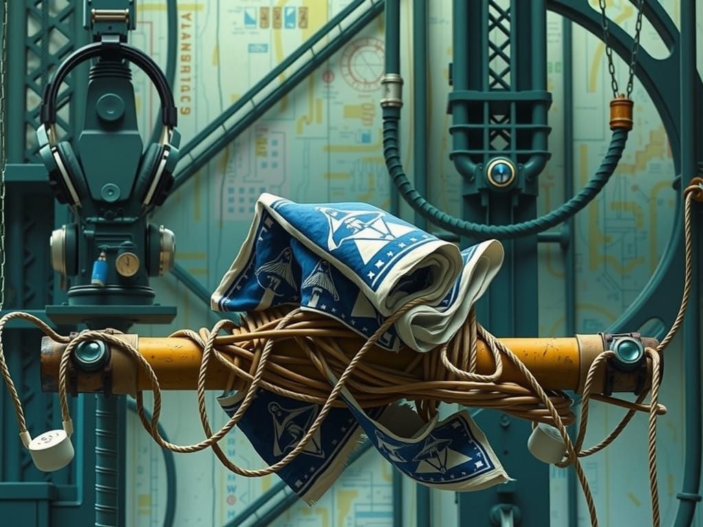 Surreal Office Equipment Meets Whimsical Mushroom Art in Lin...