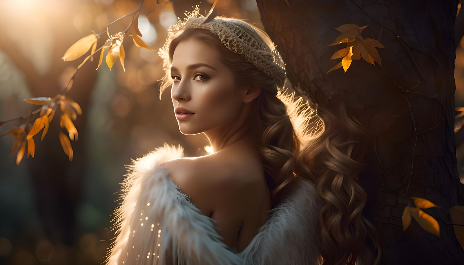 Mystical Nymph in Nature: Ultra Realistic 8K Photo