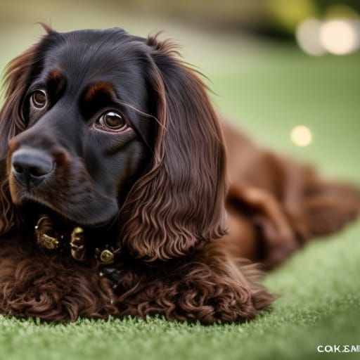 Cocker Spaniel Portrait in Professional Photography Style