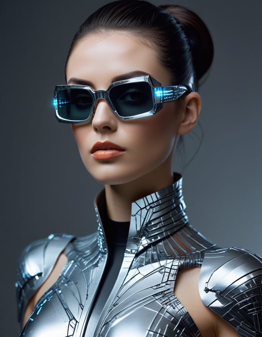 Sci-Fi woman:
Outfit: Futuristic designs with metallic materials, structured shapes, and LED accents.
Accessories: Geome...