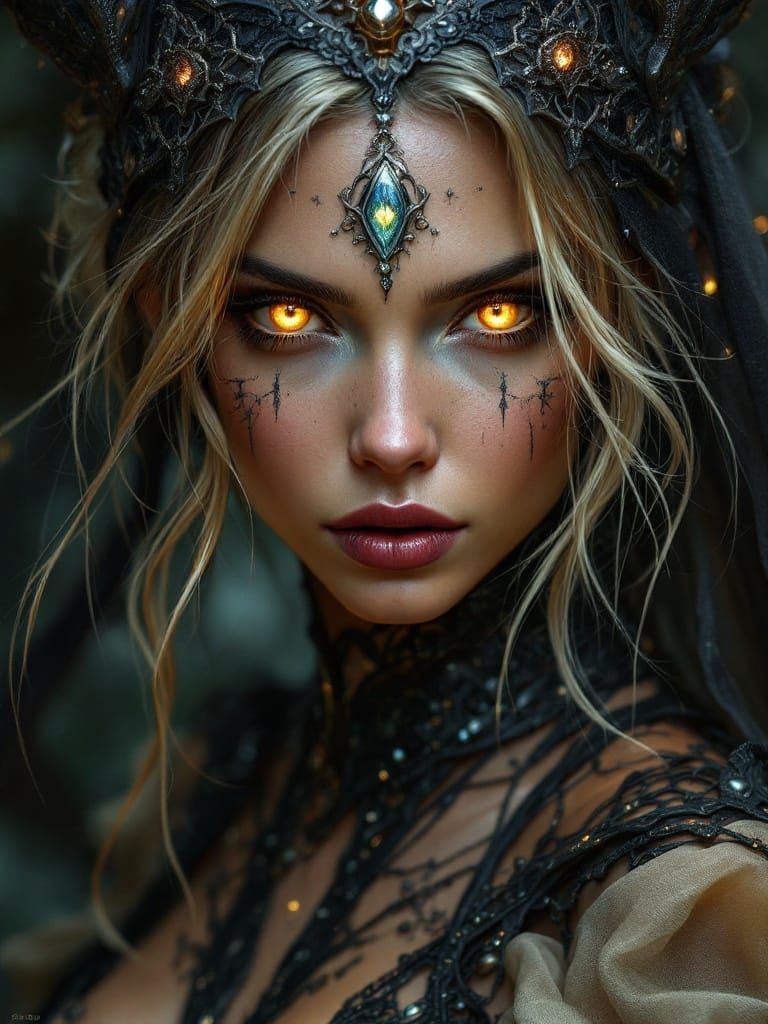 Enchantress of the Forest in a Stunning Portrait