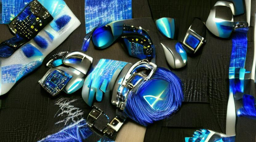 Cyberpunk Cityscape with Flying Vehicles