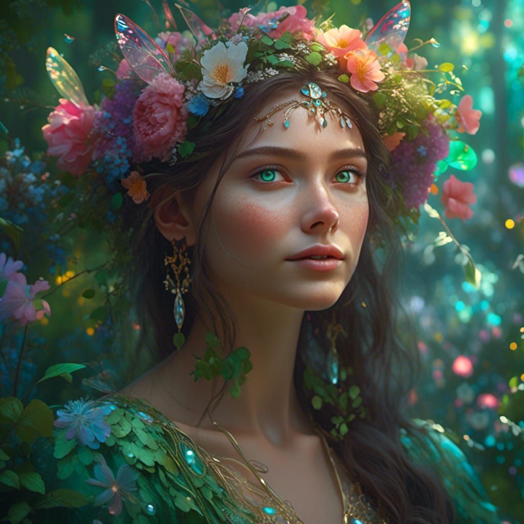 Larissa, rainforest fairy within Serenetopia