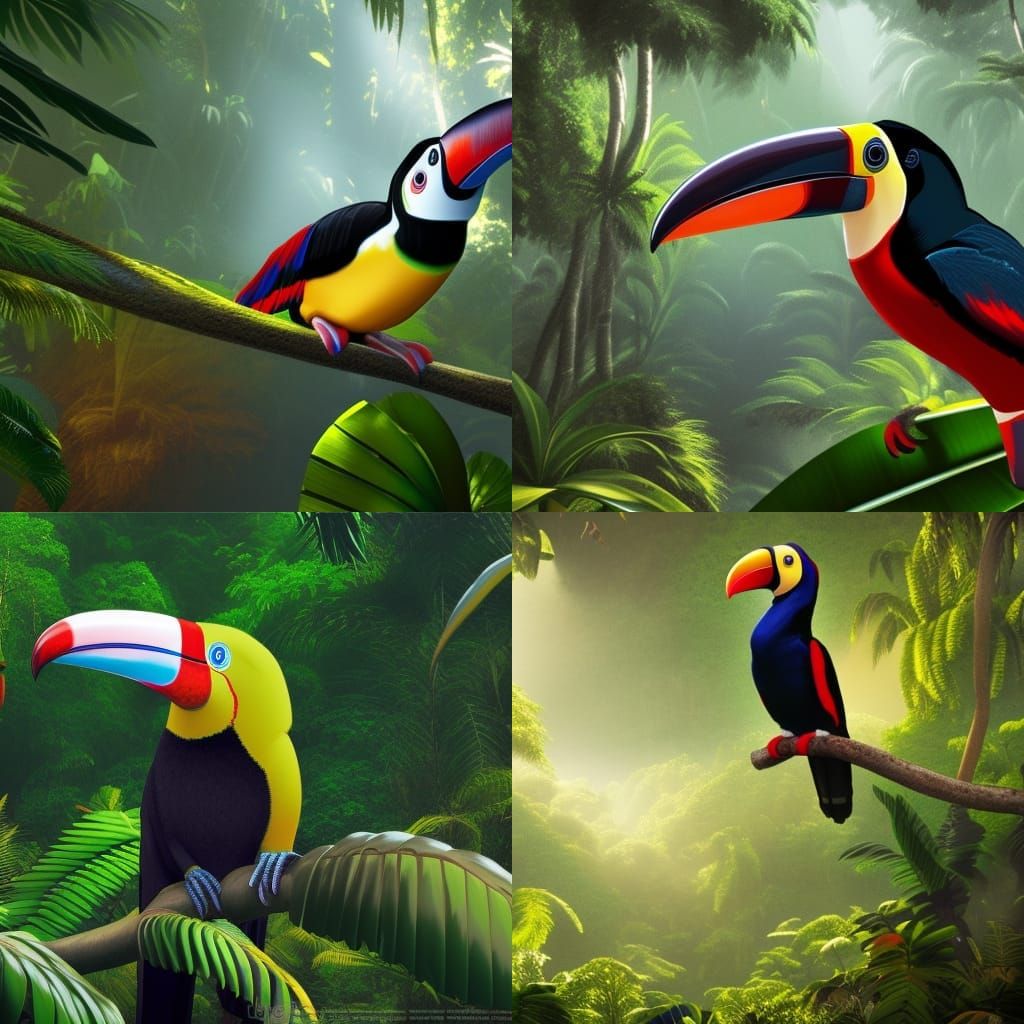 Toucan Singer in Costa Rica: Fantasy Concept Art