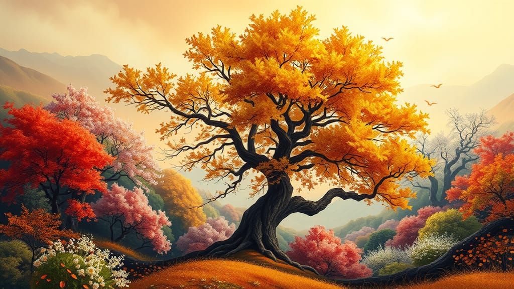 Dreamlike Landscape of Eternal Growth and Renewal