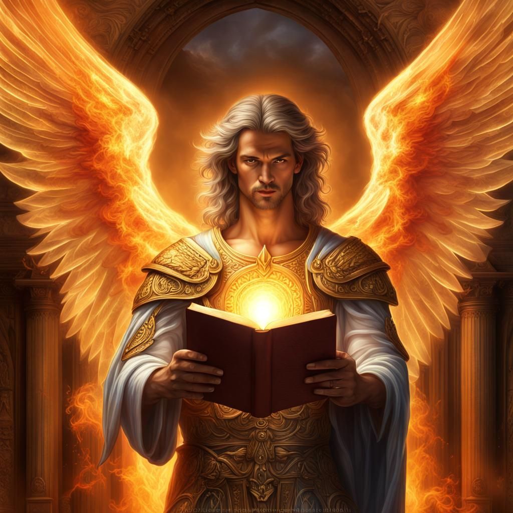 Archangel Uriel: Angel of Wisdom in Digital Art
